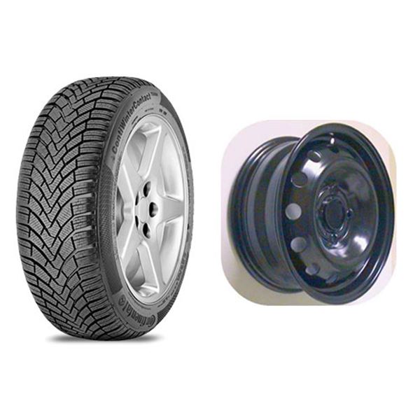 Pack Jante tôle + Pneu hiver Continental WinterContact TS850 175/65R14 82T Pack Jante tôle + Pneu hiver Continental WinterContact TS850 175/65R14 82T