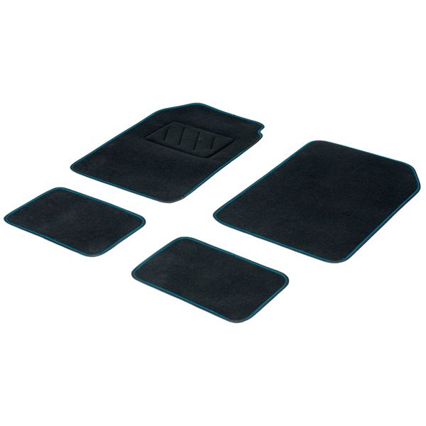 4 tapis moquette universels Fluo bleu 4 tapis moquette universels Fluo bleu