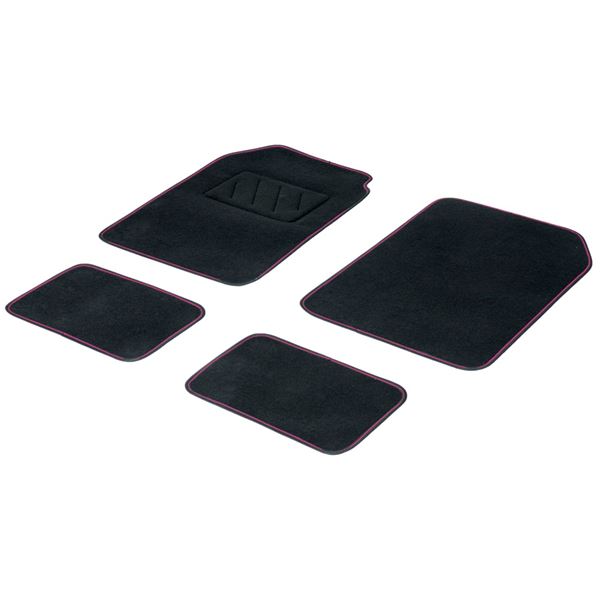 4 tapis moquette universels Fluo rose 4 tapis moquette universels Fluo rose