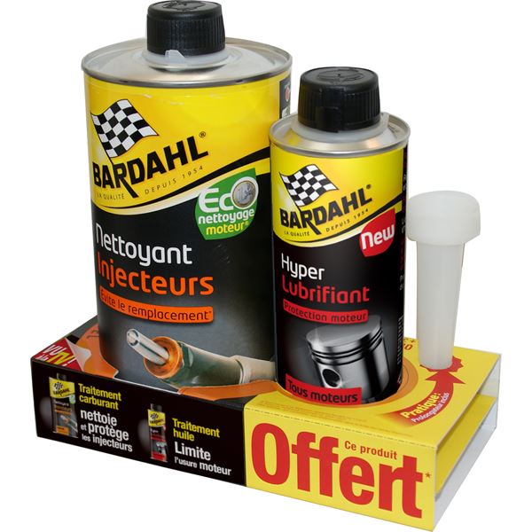 Lot nettoyant injecteurs diesel 1l + hyper lubrifiant 300ml BARDHAL Lot nettoyant injecteurs diesel 1l + hyper lubrifiant 300ml BARDHAL