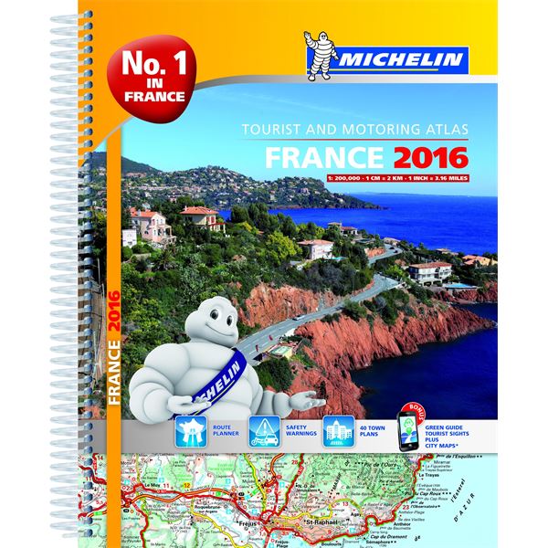 Atlas de France routier à spirale 2016 Michelin Atlas de France routier à spirale 2016 Michelin