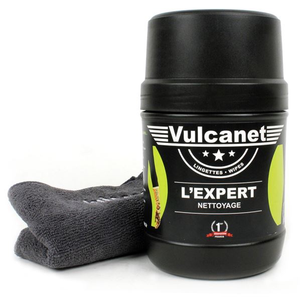 60 Lingettes Vulcanet tout-en-1 format compact pour 2 roues 60 Lingettes Vulcanet tout-en-1 format compact pour 2 roues