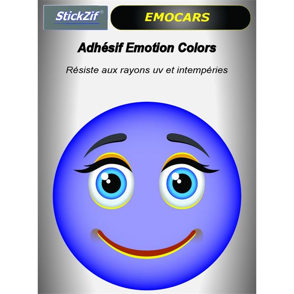Sticker voiture EMOCARS colors version 9 Violet Sticker voiture EMOCARS colors version 9 Violet