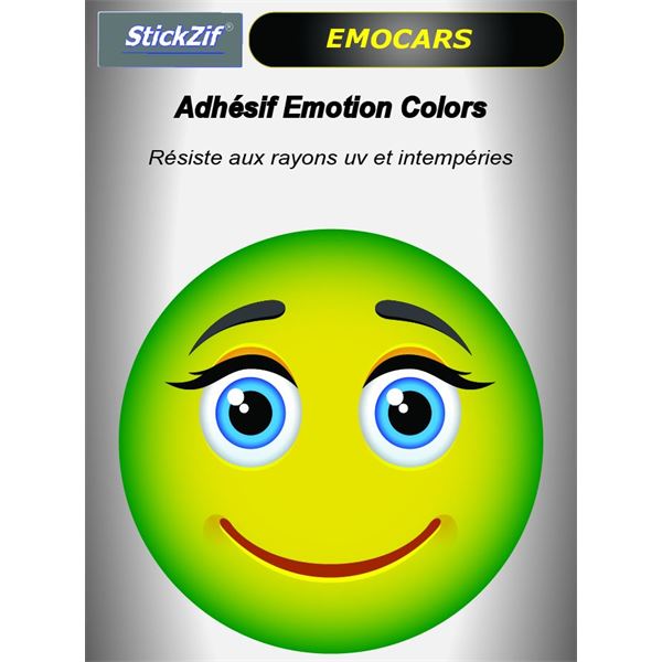 Sticker voiture EMOCARS colors version 9 pomme Sticker voiture EMOCARS colors version 9 pomme