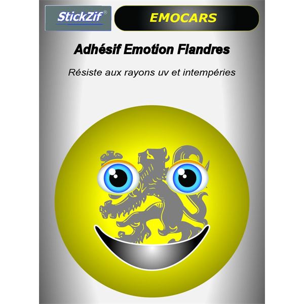 Sticker voiture EMOCARS Flandres Sticker voiture EMOCARS Flandres