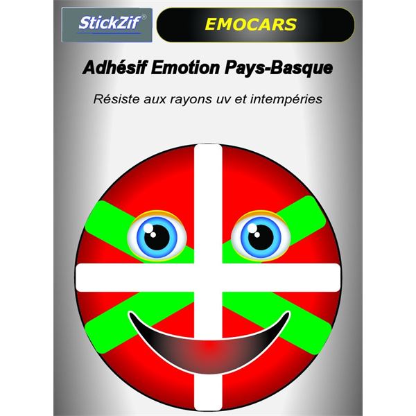 Sticker voiture EMOCARS Pays-Basque Sticker voiture EMOCARS Pays-Basque