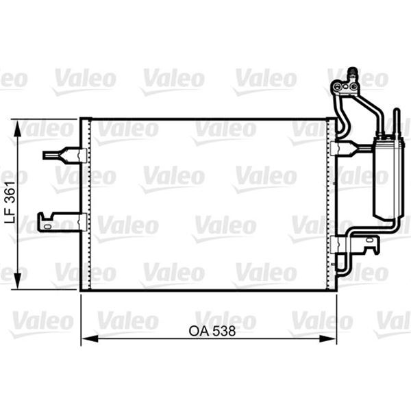 Condenseur OPEL MERIVA 1.6 Condenseur OPEL MERIVA 1.6