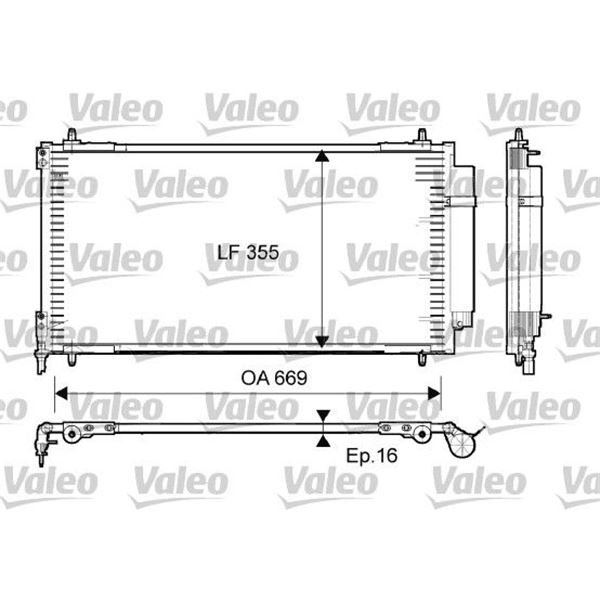 Condenseur PSA C8, 807 - FIAT ULYSSE Condenseur PSA C8, 807 - FIAT ULYSSE