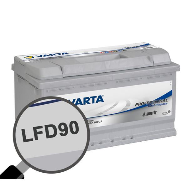 Batterie caravaning et nautisme Varta Professional LFD90 Batterie caravaning et nautisme Varta Professional LFD90