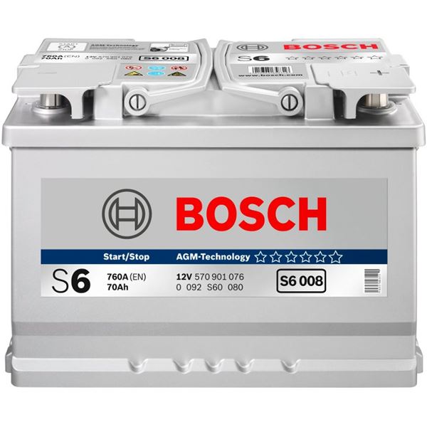 Batterie voiture Bosch Start-Stop AGM S6-013 Batterie voiture Bosch Start-Stop AGM S6-013
