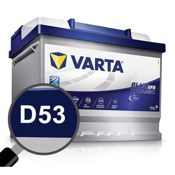 Batterie voiture Varta Start-Stop EFB D53 Batterie voiture Varta Start-Stop EFB D53