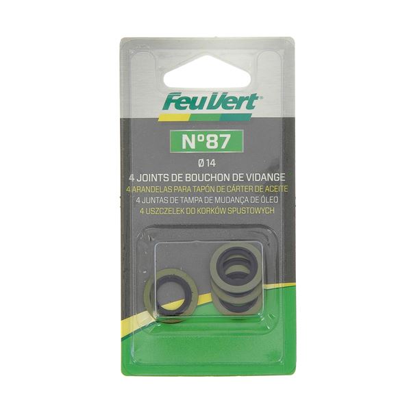 4 Joints de vidange BS 14 mm Feu Vert N°87 4 Joints de vidange BS 14 mm Feu Vert N°87