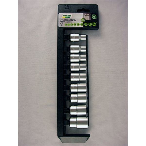 Jeu de 9 douilles FEU VERT Jeu de 9 douilles FEU VERT
