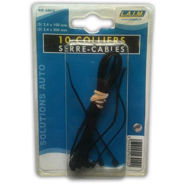 10 colliers de serrage noirs Imdifa 10 colliers de serrage noirs Imdifa