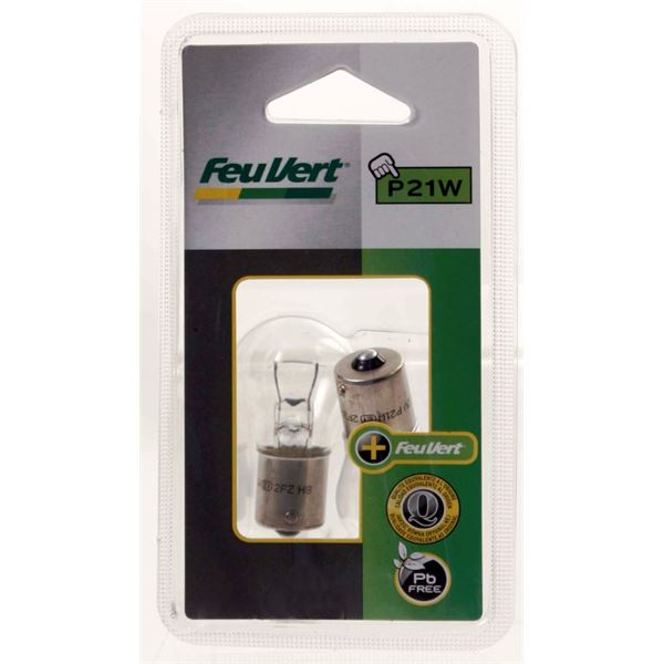 2 Ampoules Feu Vert P21W 2 Ampoules Feu Vert P21W