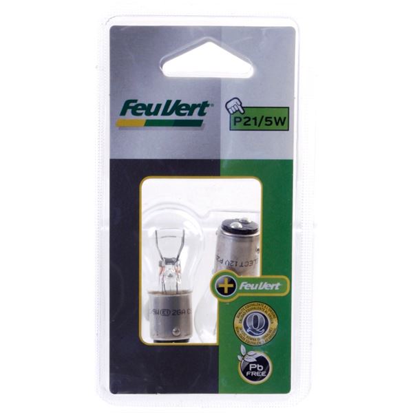 2 Ampoules Feu Vert P21/5W 2 Ampoules Feu Vert P21/5W