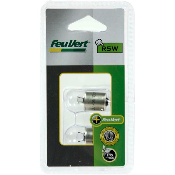 2 Ampoules Feu Vert R5W 2 Ampoules Feu Vert R5W