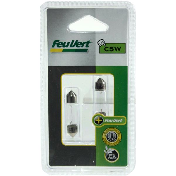 2 ampoules Feu Vert C5W 2 ampoules Feu Vert C5W