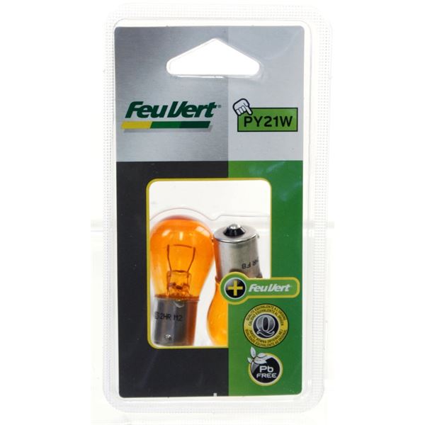 2 Ampoules Feu Vert PY21W 2 Ampoules Feu Vert PY21W