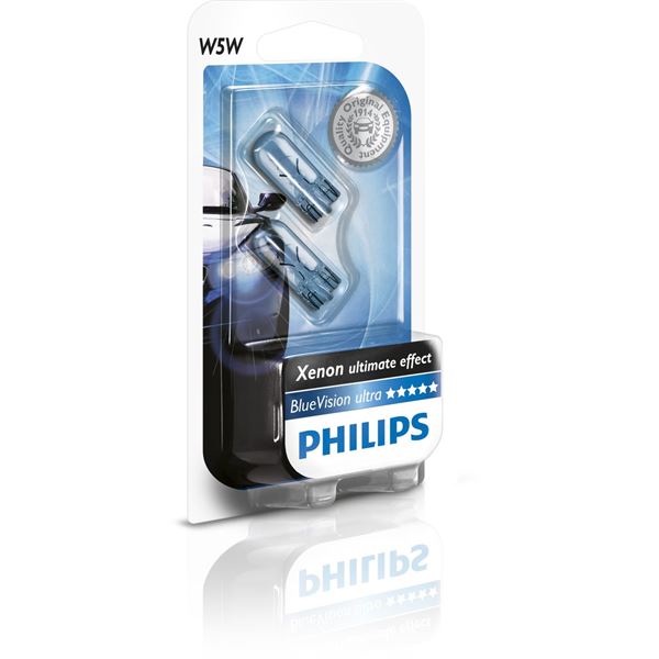 2 ampoules Philips premium White Vision W5W 2 ampoules Philips premium White Vision W5W