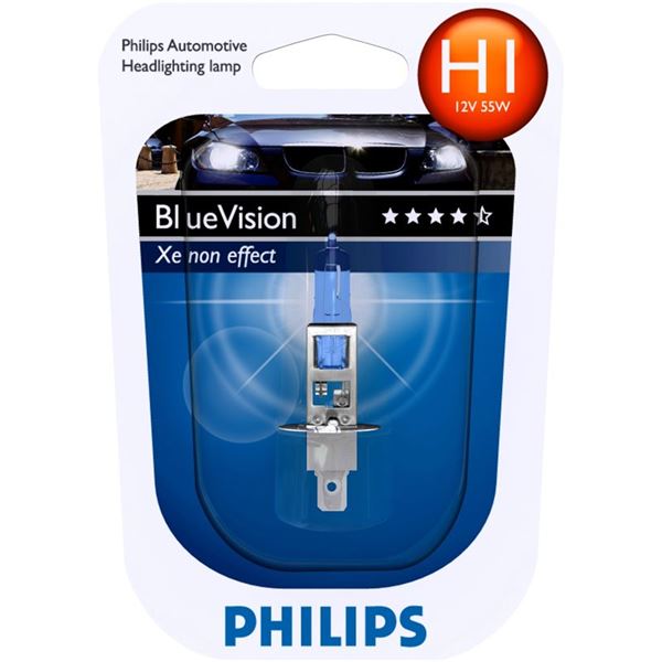 1 ampoule Philips H1 Blue Vision 1 ampoule Philips H1 Blue Vision