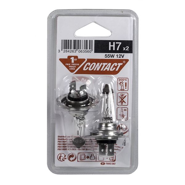 2 ampoules Contact 1er Prix H7 2 ampoules Contact 1er Prix H7