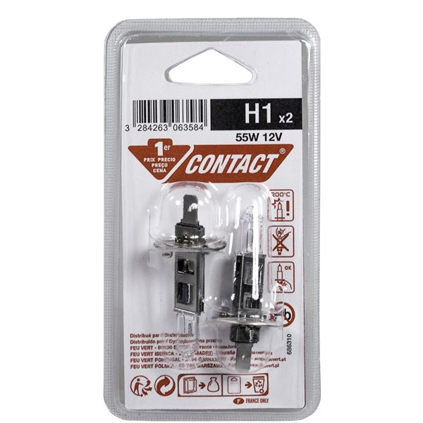 2 ampoules Contact 1er Prix H1 2 ampoules Contact 1er Prix H1