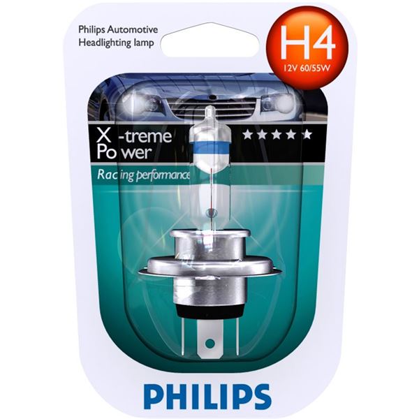 1 ampoule Philips H4 X-treme Power 1 ampoule Philips H4 X-treme Power