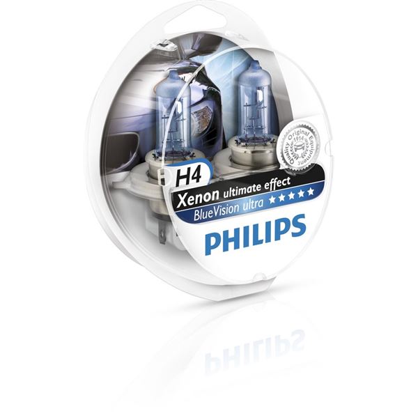 2 ampoules Philips premium White Vision H4 2 ampoules Philips premium White Vision H4