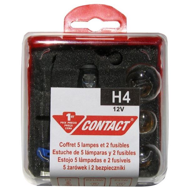 Coffret d'ampoules H4 Contact Coffret d'ampoules H4 Contact