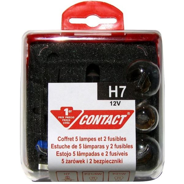 Coffret d'ampoules H7 Contact Coffret d'ampoules H7 Contact