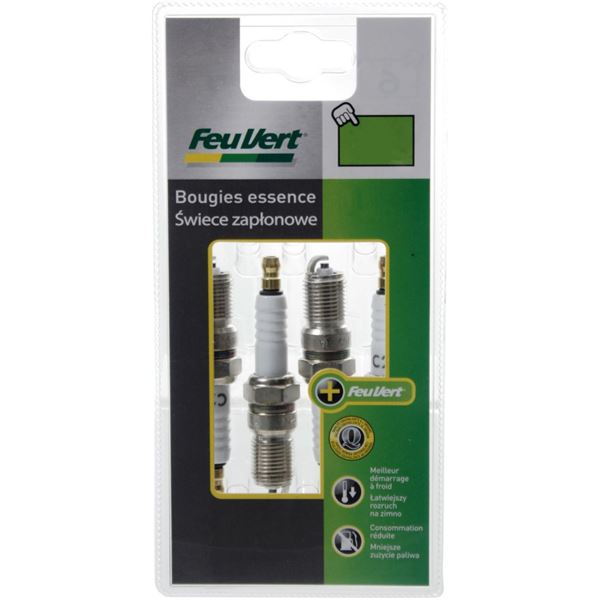 4 bougies d'allumage Feu Vert N°33 4 bougies d'allumage Feu Vert N°33