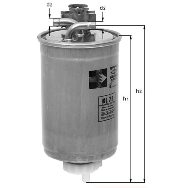 Filtre à gasoil Knecht KL77 Filtre à gasoil Knecht KL77