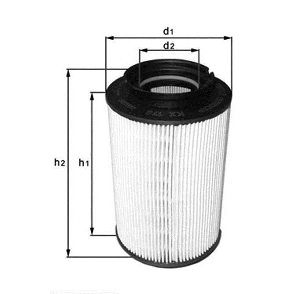 Filtre à gasoil Knecht KX 178 D Filtre à gasoil Knecht KX 178 D