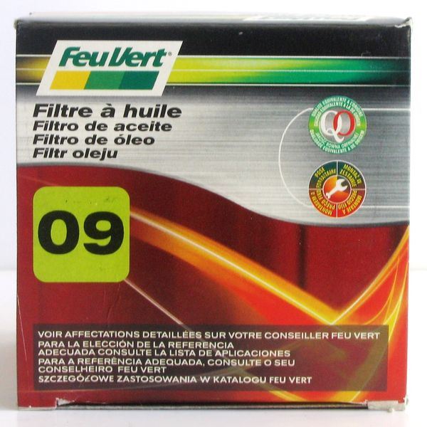 Filtre à huile FEU VERT N°09 Filtre à huile FEU VERT N°09