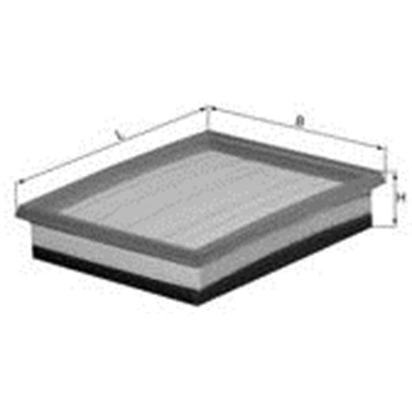 Filtre à air Knecht LX1036/2 Filtre à air Knecht LX1036/2