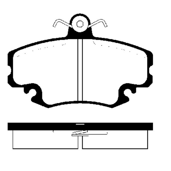 4 plaquettes de frein avant SBS 229957 4 plaquettes de frein avant SBS 229957