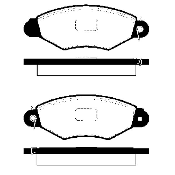 4 plaquettes de frein avant SBS 223938 4 plaquettes de frein avant SBS 223938