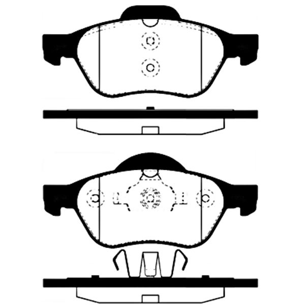 4 plaquettes de frein avant SBS 223948 4 plaquettes de frein avant SBS 223948