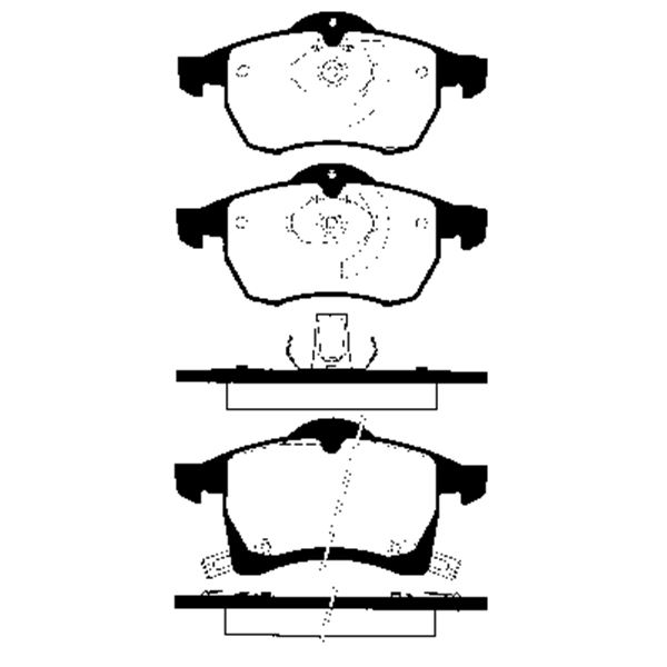 4 Plaquettes de frein Avant SBS 223617 4 Plaquettes de frein Avant SBS 223617