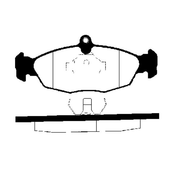4 plaquettes de frein avant SBS 223609 4 plaquettes de frein avant SBS 223609
