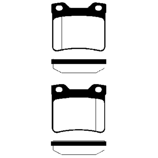 4 Plaquettes de frein Arrière SBS 223731 4 Plaquettes de frein Arrière SBS 223731
