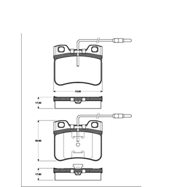 4 Plaquettes de frein Avant SBS 221920 4 Plaquettes de frein Avant SBS 221920