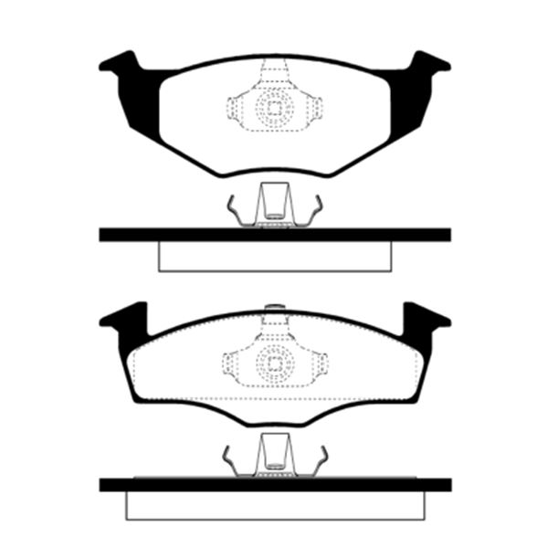4 Plaquettes de frein Avant SBS 224737 4 Plaquettes de frein Avant SBS 224737