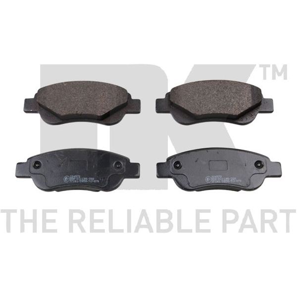4 plaquettes de frein avant NK 224572 4 plaquettes de frein avant NK 224572