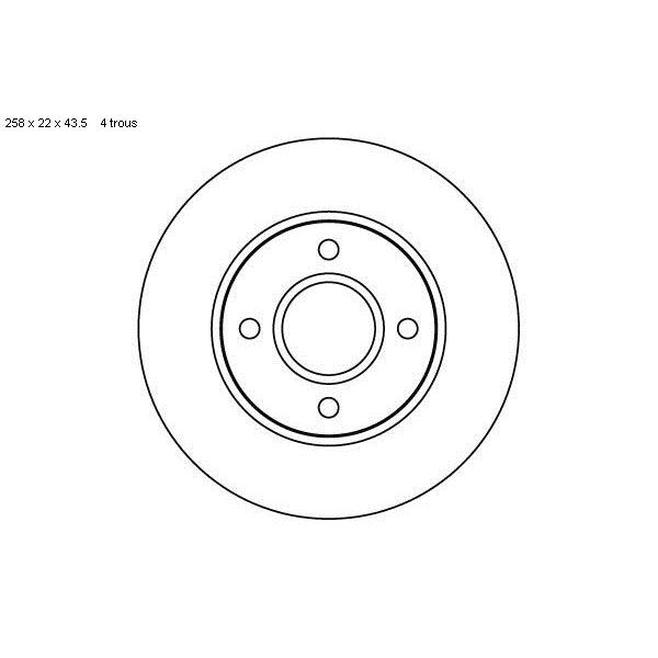 2 disques de frein avant SBS 202549 2 disques de frein avant SBS 202549