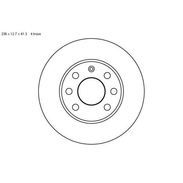 2 disques de frein avant SBS 203606 2 disques de frein avant SBS 203606