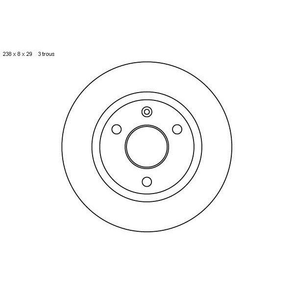 2 disques de frein avant SBS 209917 2 disques de frein avant SBS 209917