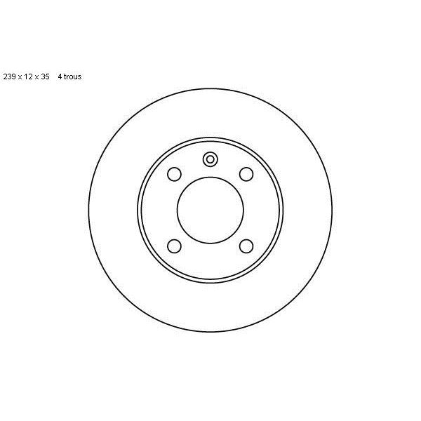 2 disques de frein avant SBS 209933 2 disques de frein avant SBS 209933