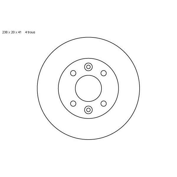 2 disques de frein avant Fren'J D48 2 disques de frein avant Fren'J D48